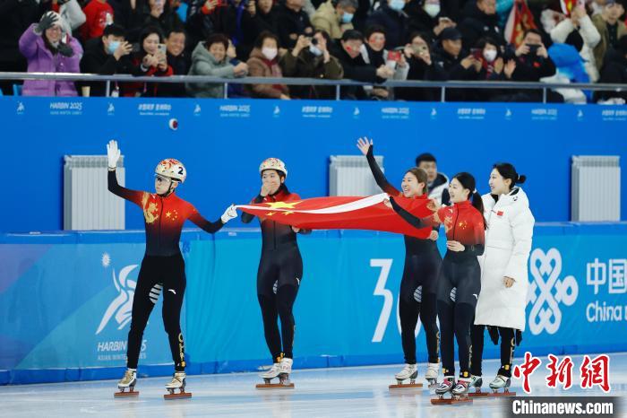 哈尔滨亚冬会短道速滑中国队实现两金两银四铜